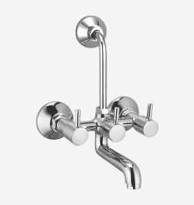Mini Budget Wall Mixer Tel. with Bend